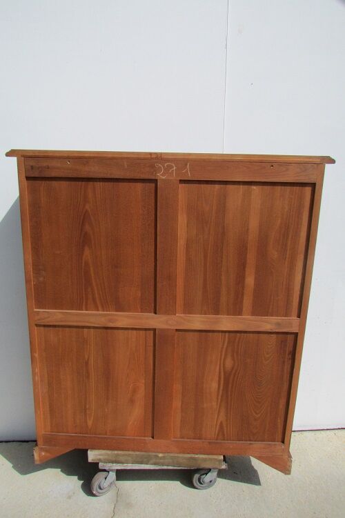 Louis Philippe library showcase in cherry