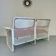 Old 2 seater sofa Italian design from the 70s Talin Vicenza metal per