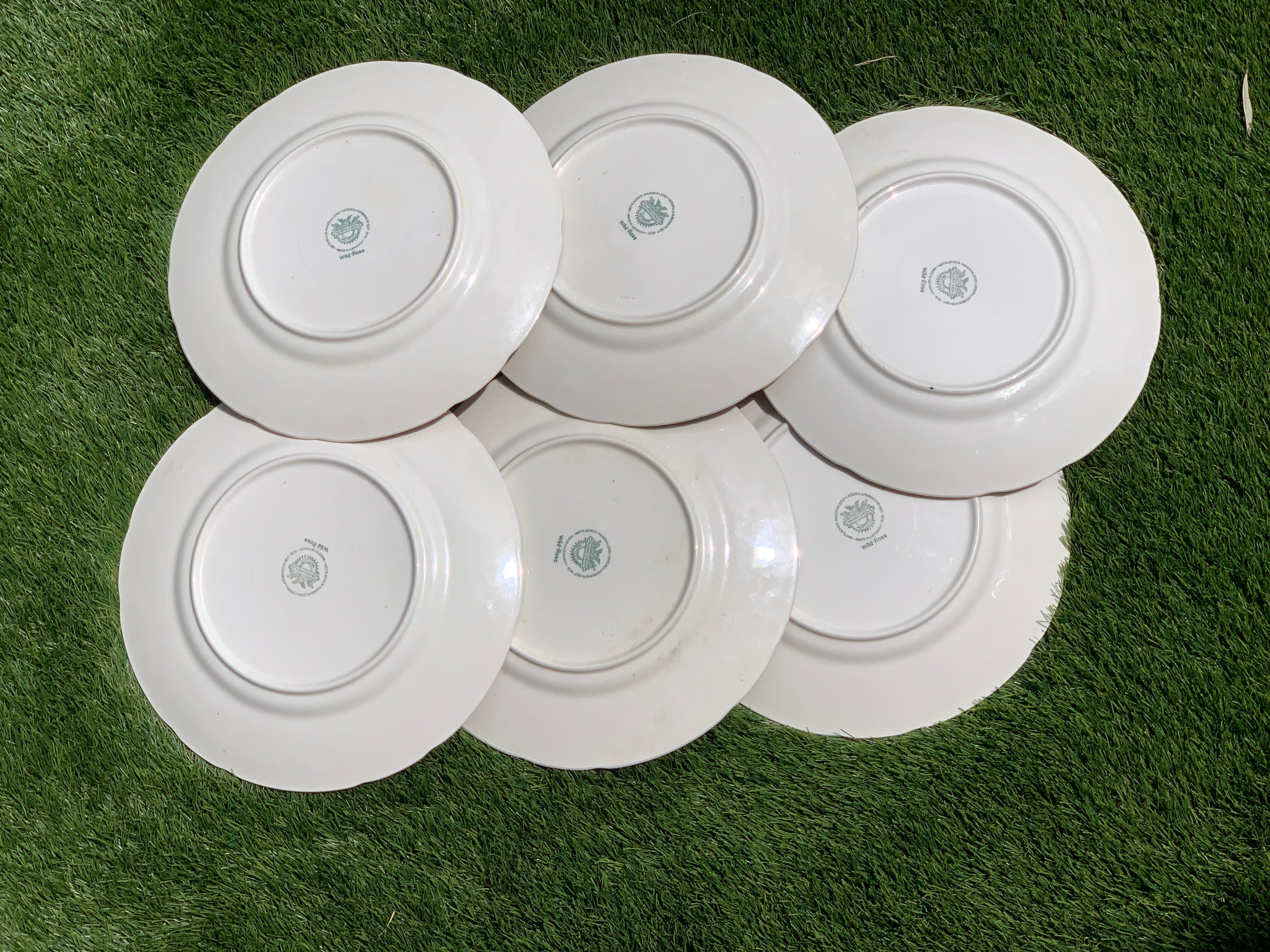 6 flat plates Villeroy and Boch, Wild-Rose model