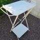 Service  table white wrought iron
