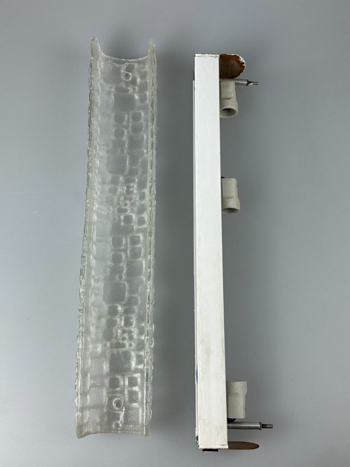 60s 70s wall lamp Hofmeister Leuchten Germany Wall Sconce Ice Glass