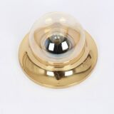 Smoked glass wall lamp