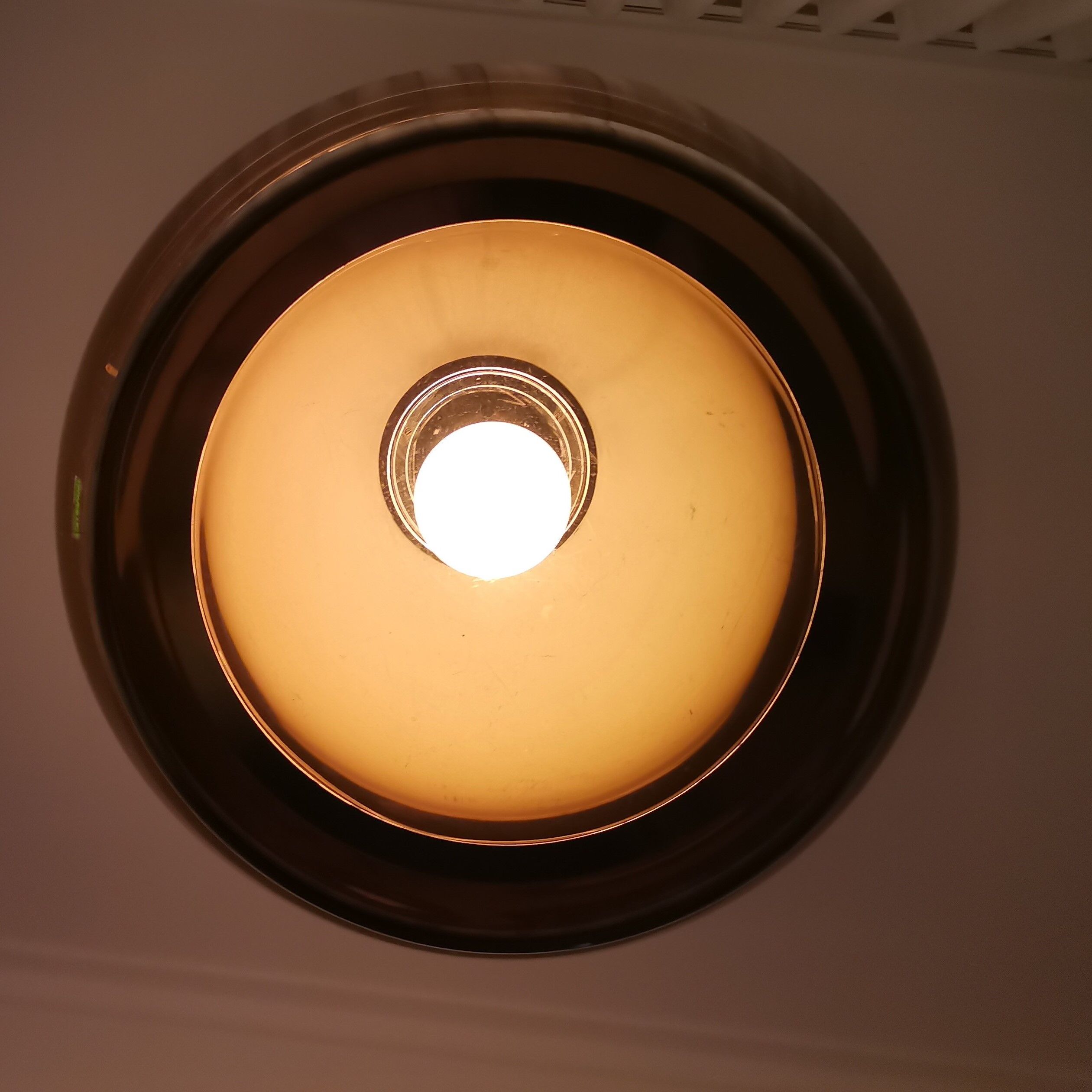 Meblo Guzzini 60s Italian pull down hanging lamp