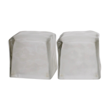 Pair of ice cube lamps