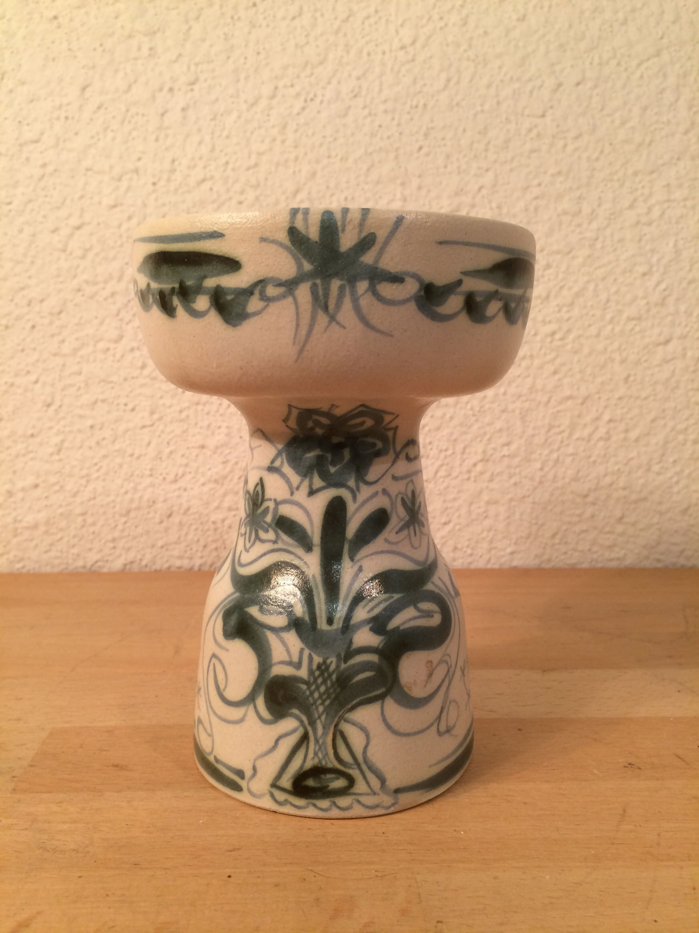 Keraluc Quimper ceramic candle holder