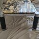 Table basse marbre de Calacatta fin 1970