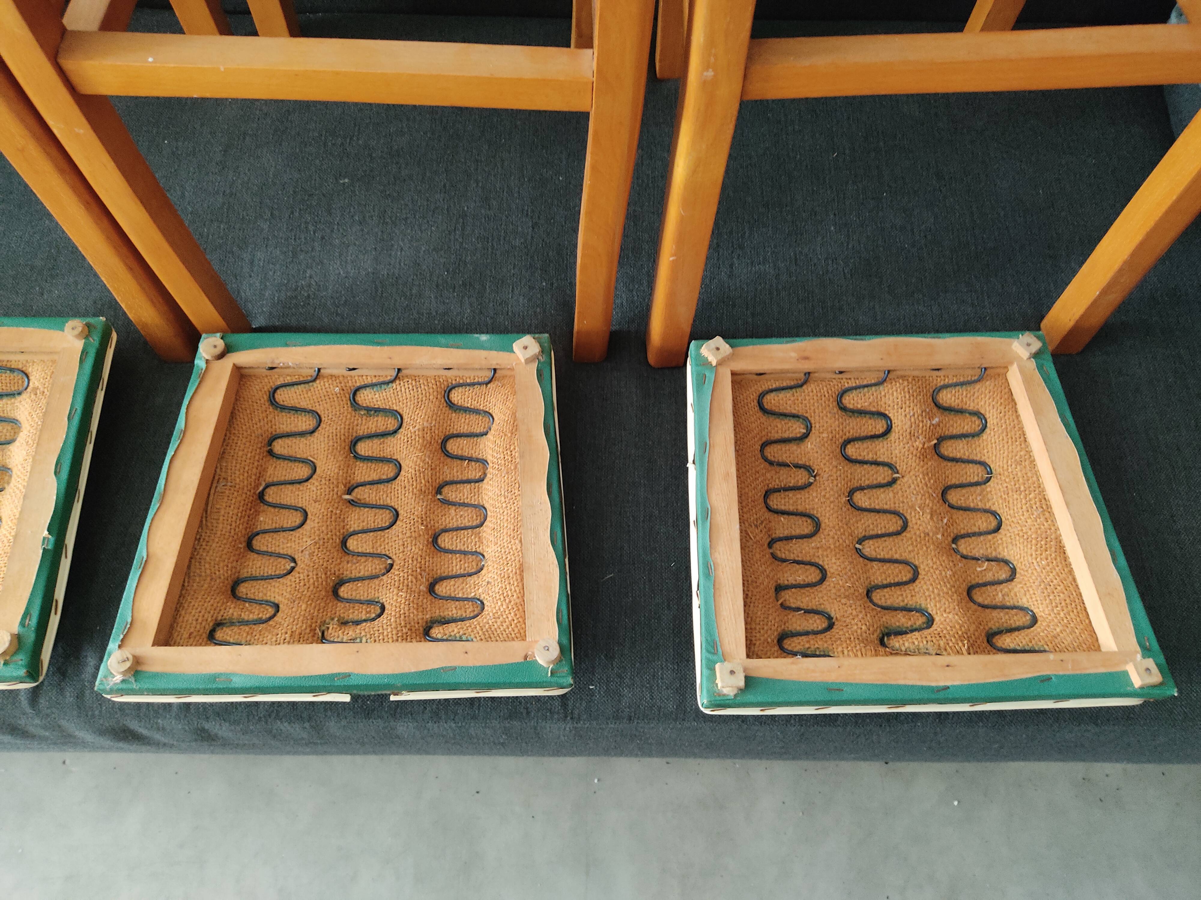 4 vintage bistro chairs 1950