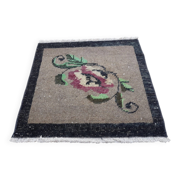 Small vintage decorative kilim rug 54x50 cm