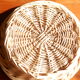 Woven wicker basket