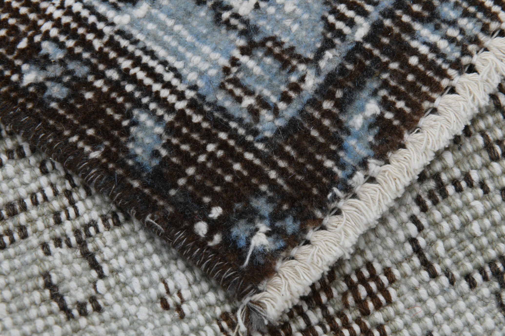5x8 faded blue handmade turkish rug 260x150cm