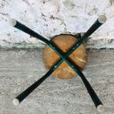 Vintage wood and metal stool circa 60's