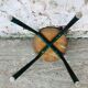 Tabouret bois et métal vintage circa 1960
