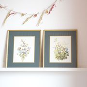 Frame with reproduction of country bouquet