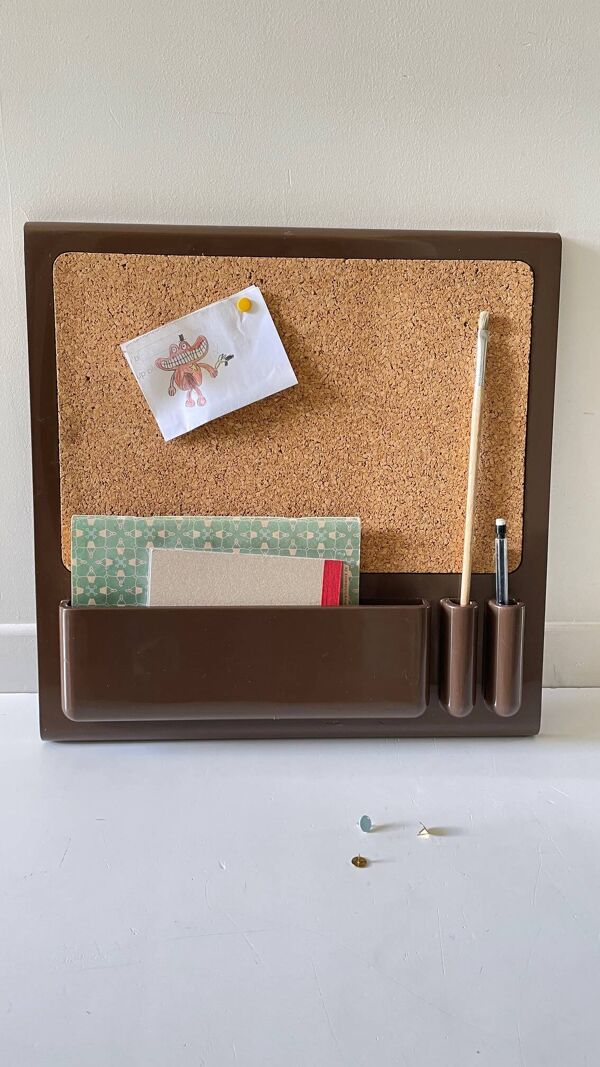 Organisateur de bureau mural design années 70