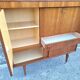 Vintage teak secretary, bar cabinet, sideboard, desk.