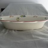 Longwy earthenware basket decorated Marseille around 1930