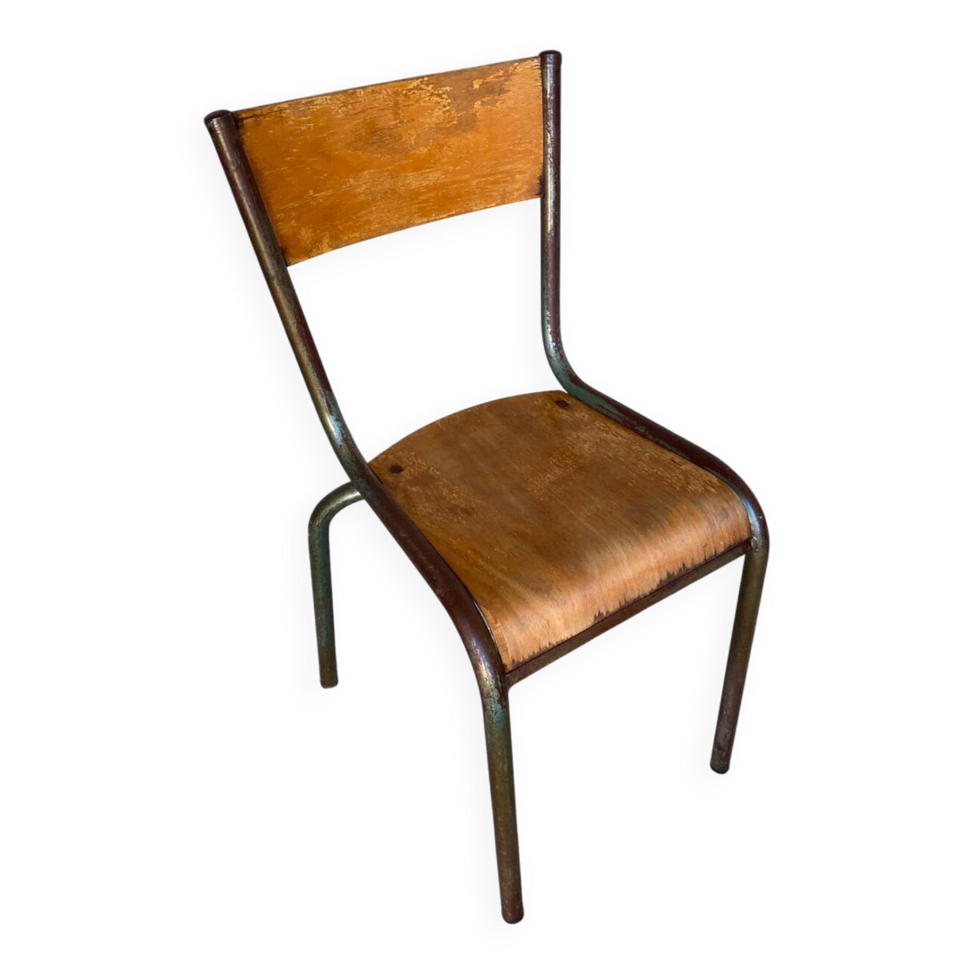 Vintage Chair in MULLCA Style Model 510 Metal + Wood #C950