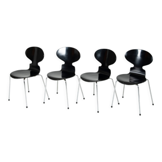 Ensemble de chaises Fourmi modèle 3101 par Arne Jacobsen pour Fritz Hansen "Made in Denmark", 1986