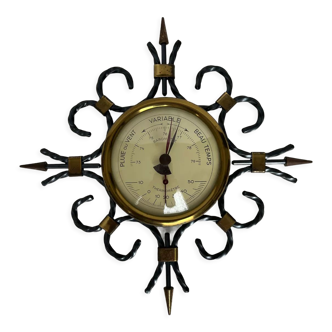 Baromètre en fer forgé