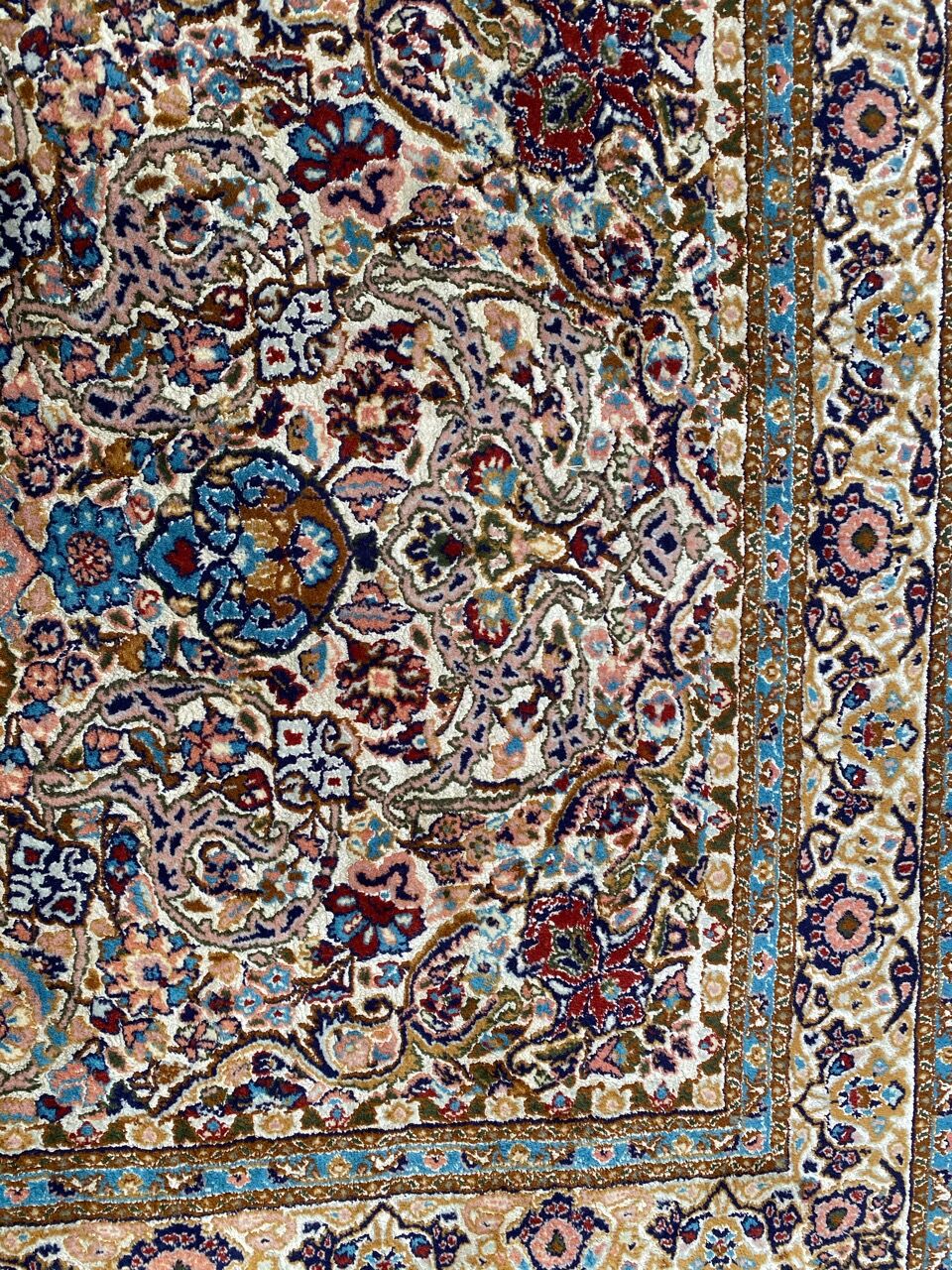 Carpet India Punjab wool and silk 120x190 cm