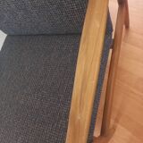 Fauteuil scandinave bleu
