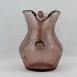 Pitcher rose Biot bubble glass