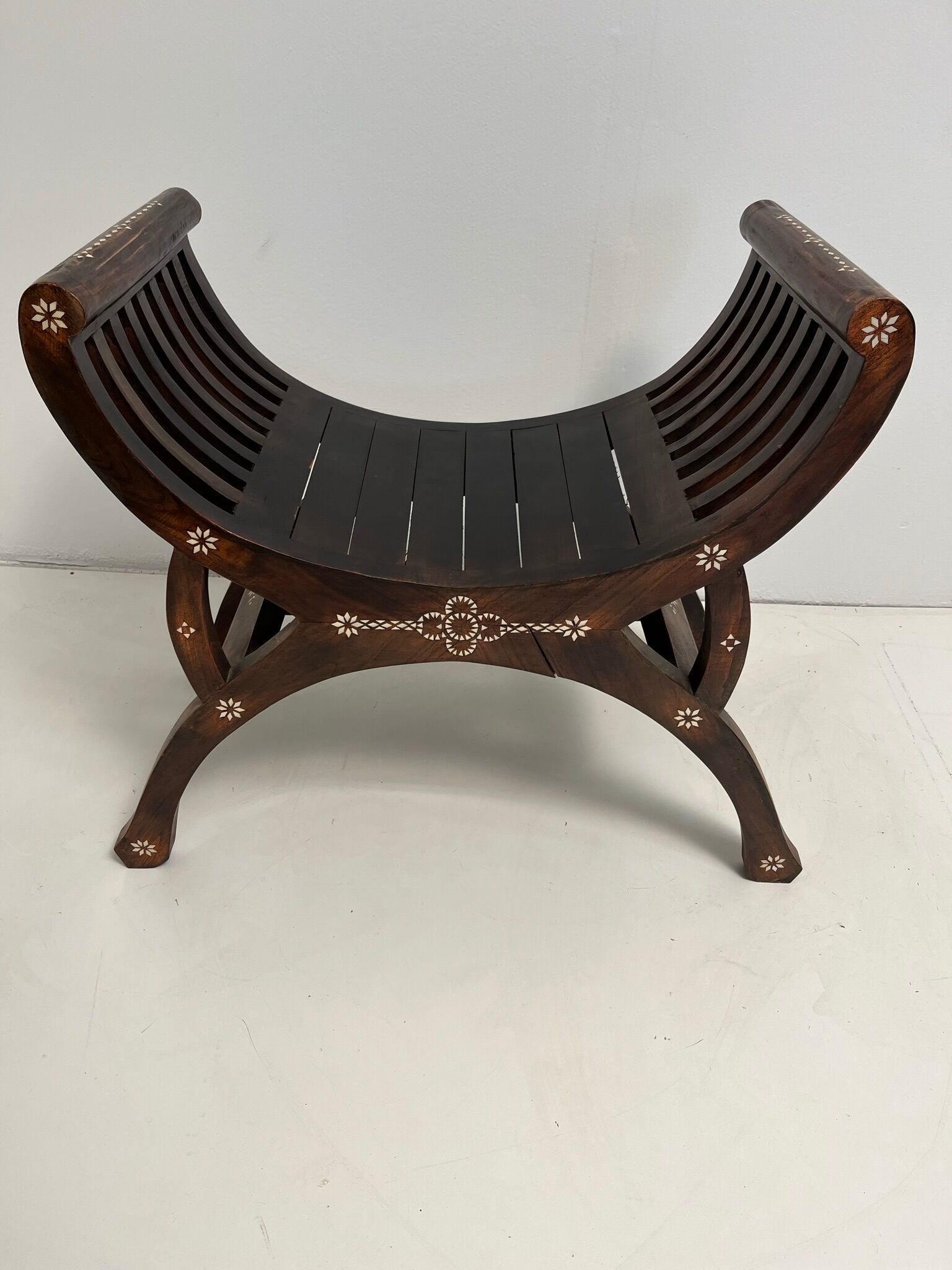 Vintage exotic curule seat