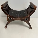 Vintage exotic curule seat