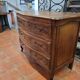 Curved oak chest of drawers in Louis XV style