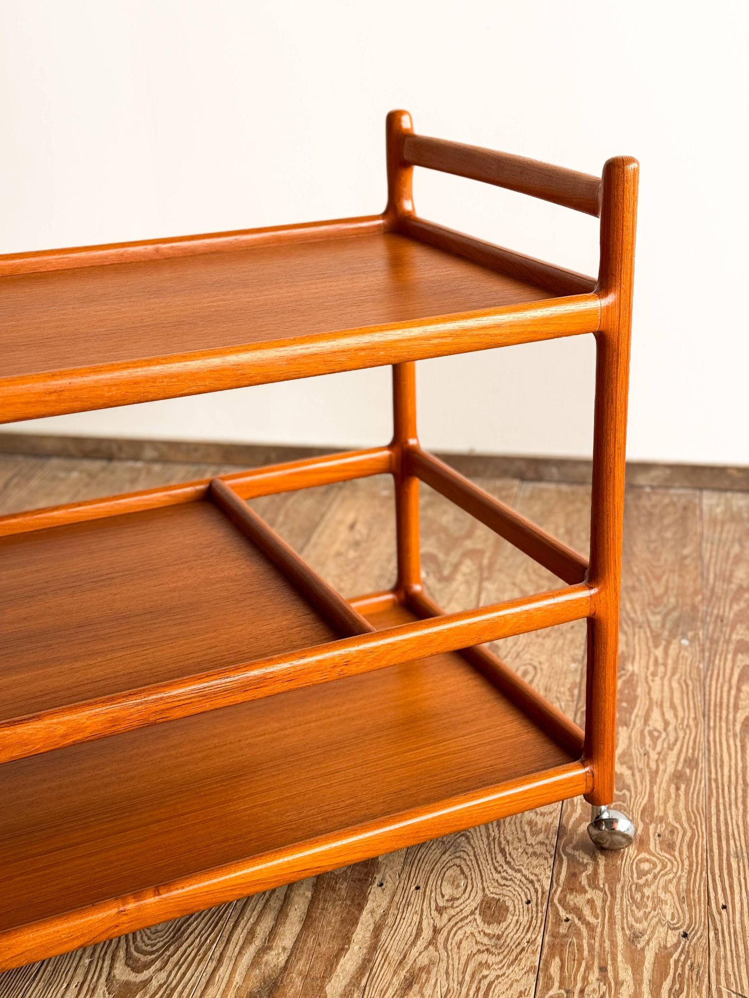 Service trolley and bar Johannes Andersen Silkeborg Denmark Teak