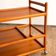 Service trolley and bar Johannes Andersen Silkeborg Denmark Teak