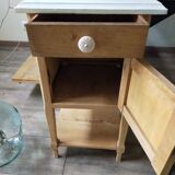 Solid wood bedside table