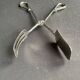 Cake tongs and spoon to sprinkle silver metal