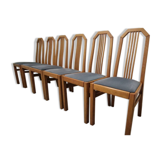Lot de 6 chaises assise capitonnée