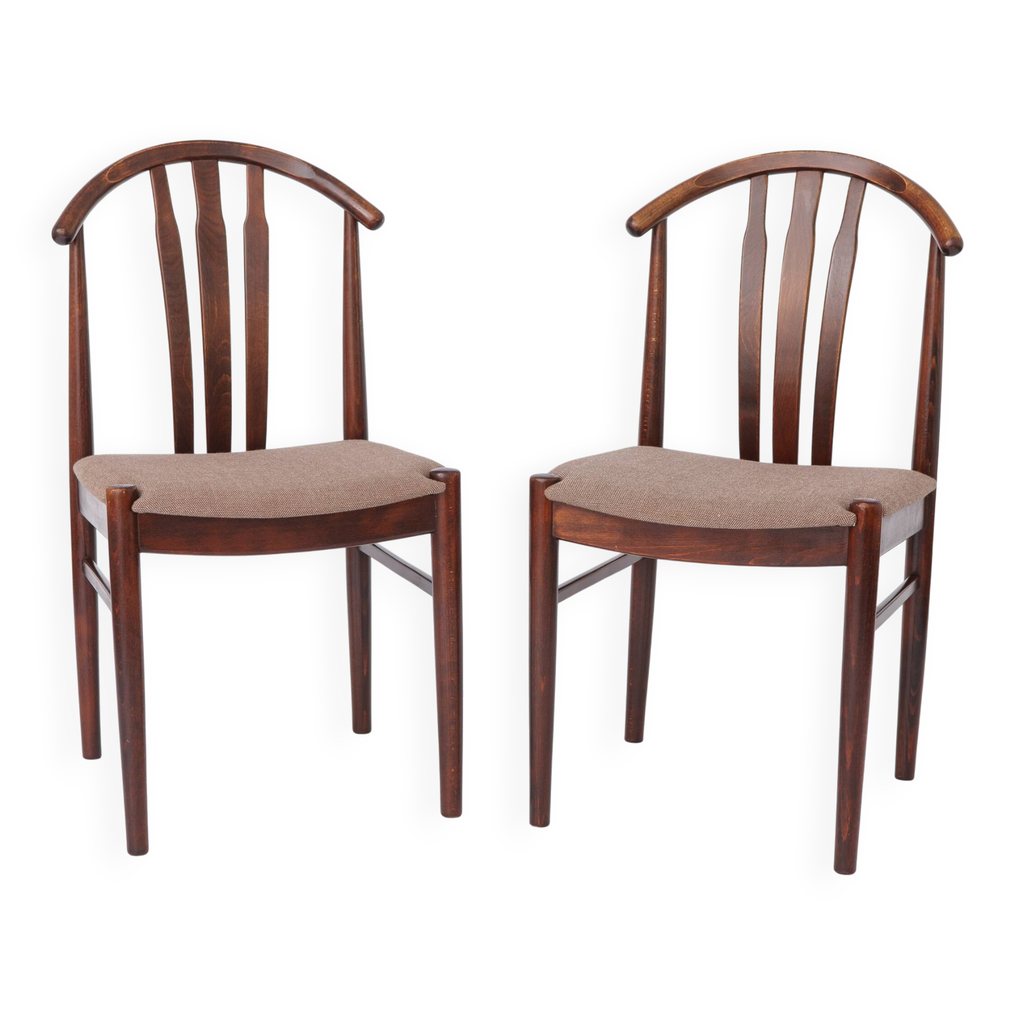 2 of 4 Vintage Swedish Dining Chairs by Carl-Ewert Ekström | Beech | 1960s