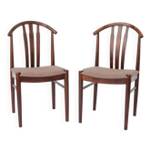 2 de 4 chaises de salle à manger vintage suédoises par Carl-Ewert Ekström | Hêtre | Années 1960