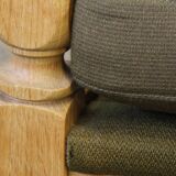 Vintage Danish light oak low back lounge chairs, 1960s, set of 2