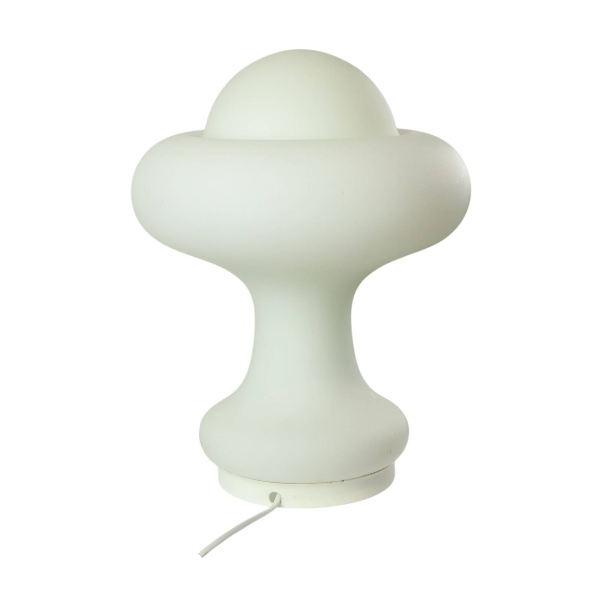 Mushroom Design Lamp Frosted Glass Mat Space Age Peill & Putzler