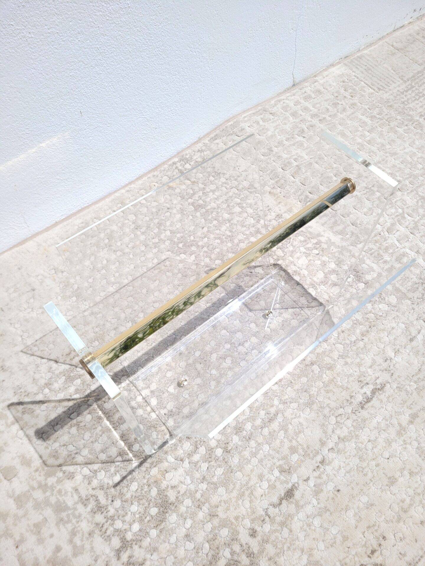 David Lange magazine rack for Roche Bobois 1980