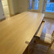 King Living coffee/dining table - extendable light wood