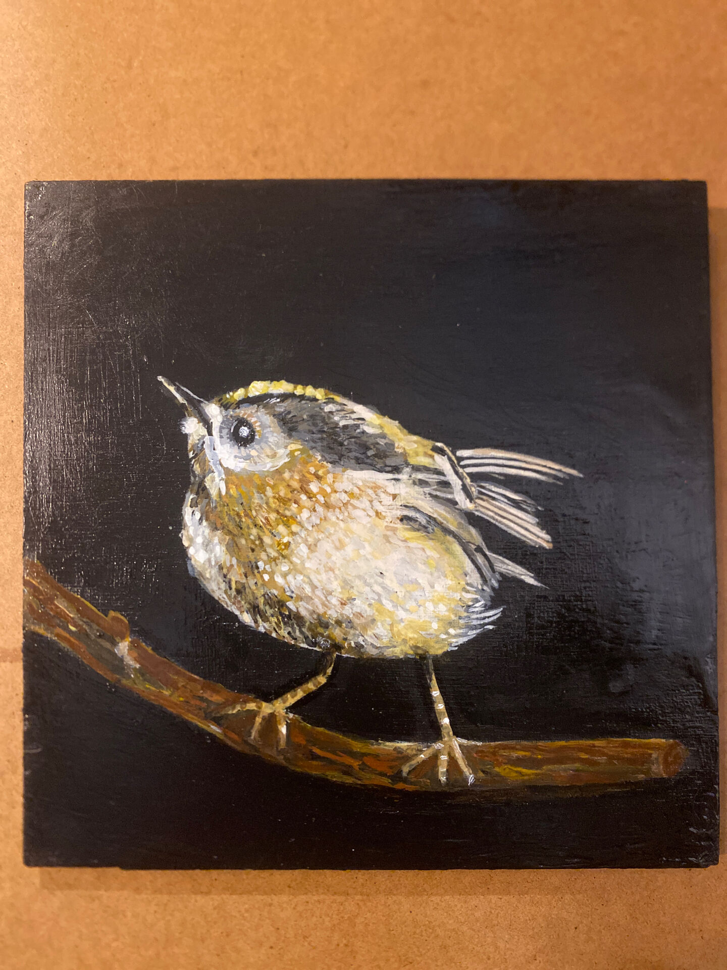 Bird painting - oil