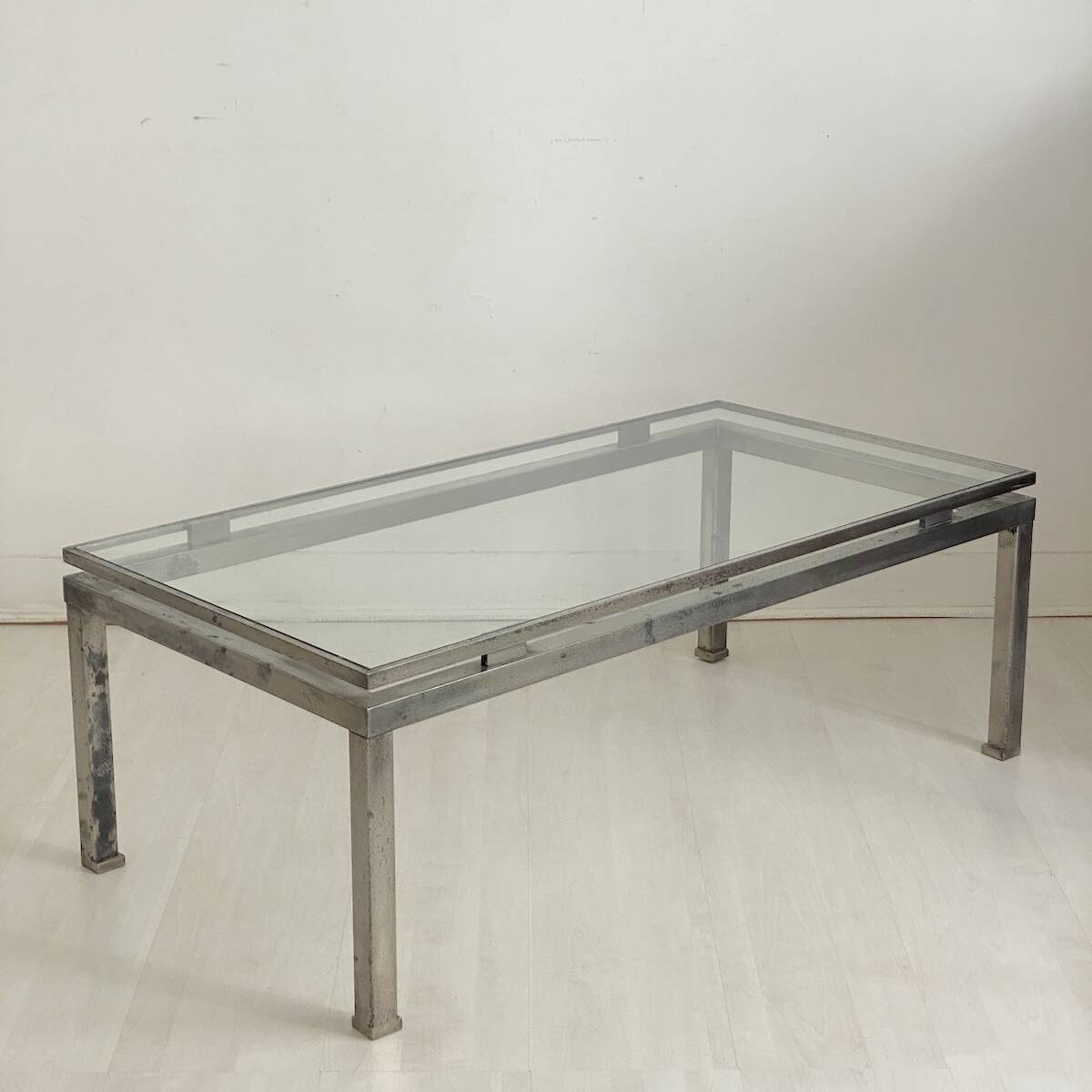 Table basse maison Jansen vintage 70's design Guy Lefevre