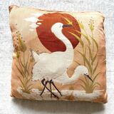 Vintage bird cushion