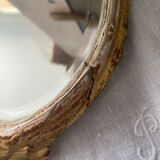 Face à main en bois doré XIXème