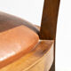 Set de six chaises cuir art déco France 1930