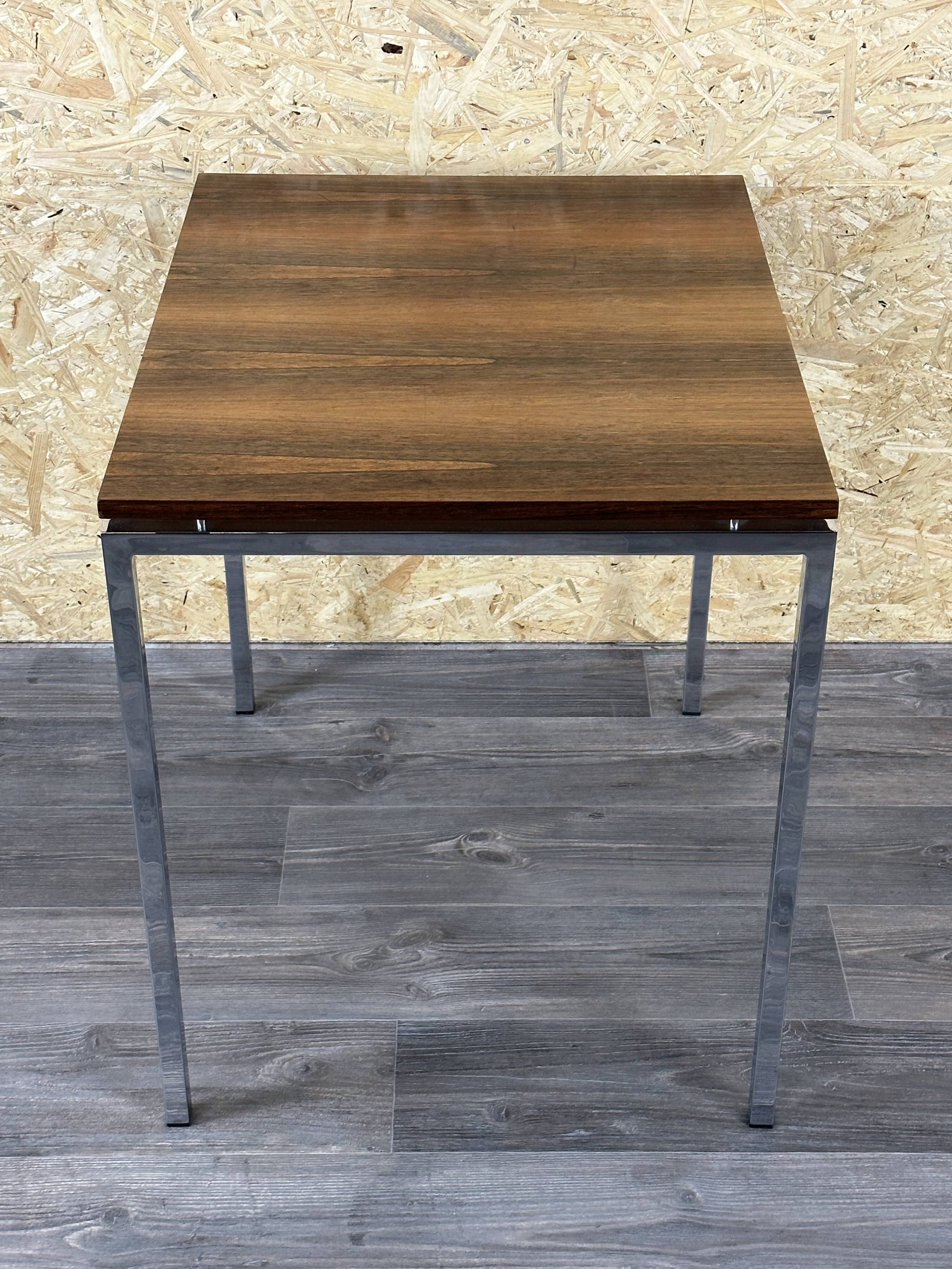 60s 70s teak office table desk chrome frame Danish design