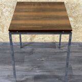60s 70s teak office table desk chrome frame Danish design