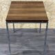 60s 70s teak office table desk chrome frame Danish design