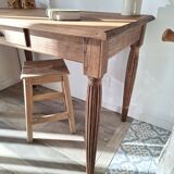 Oak farmhouse table in country style