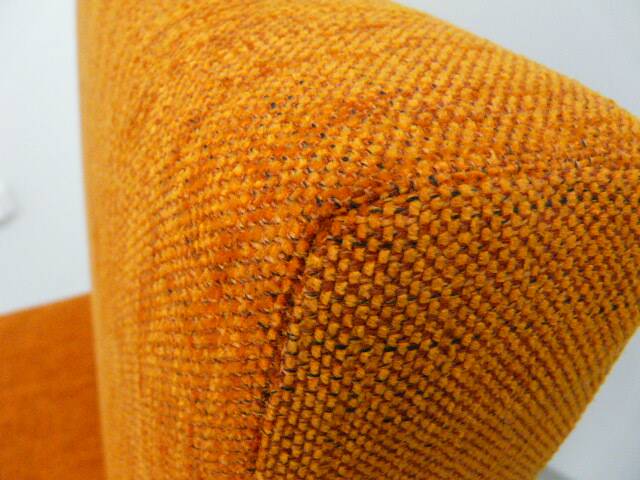 vintage orange armchairs